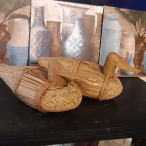 Wood Chip Duck Set Home Accents